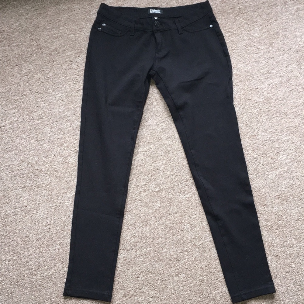 Black skinny slacks